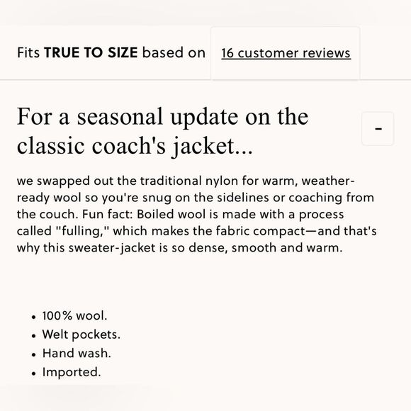 NWT J CREW Boiled merino wool coach's sweater-jacket in navy - Picture 6 of 7